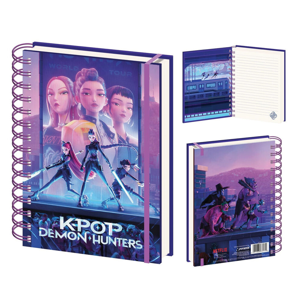 Caderno A5 KPop Demon Hunters