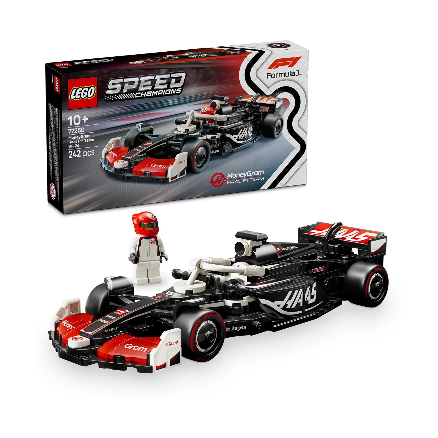 LEGO Speed Champions MoneyGram Haas F1 Team VF-24 Race Car 77250