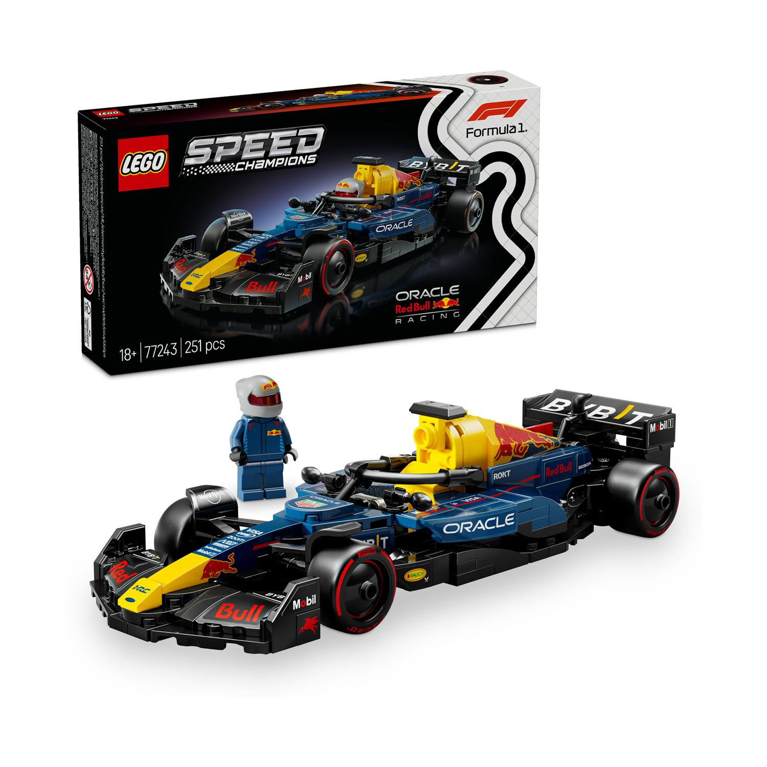 LEGO Speed Champions Oracle Red Bull Racing RB20 F1 Race Car 77243