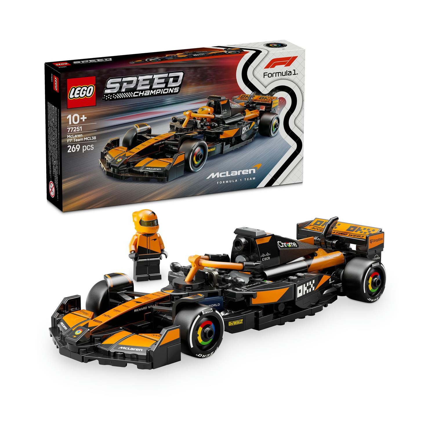 LEGO Speed Champions McLaren F1 Team MCL38 Race Car 77251