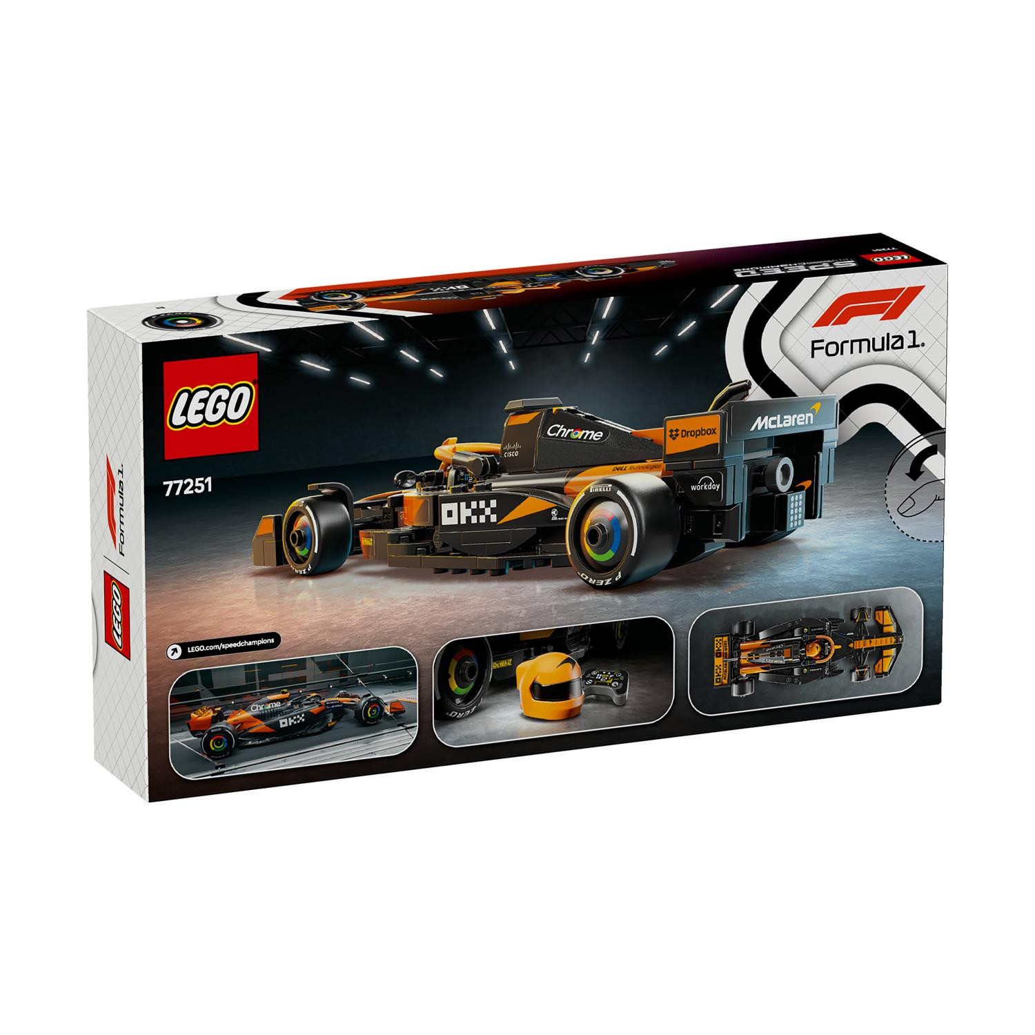 LEGO Speed Champions Voiture de course McLaren F1 Team MCL38 77251