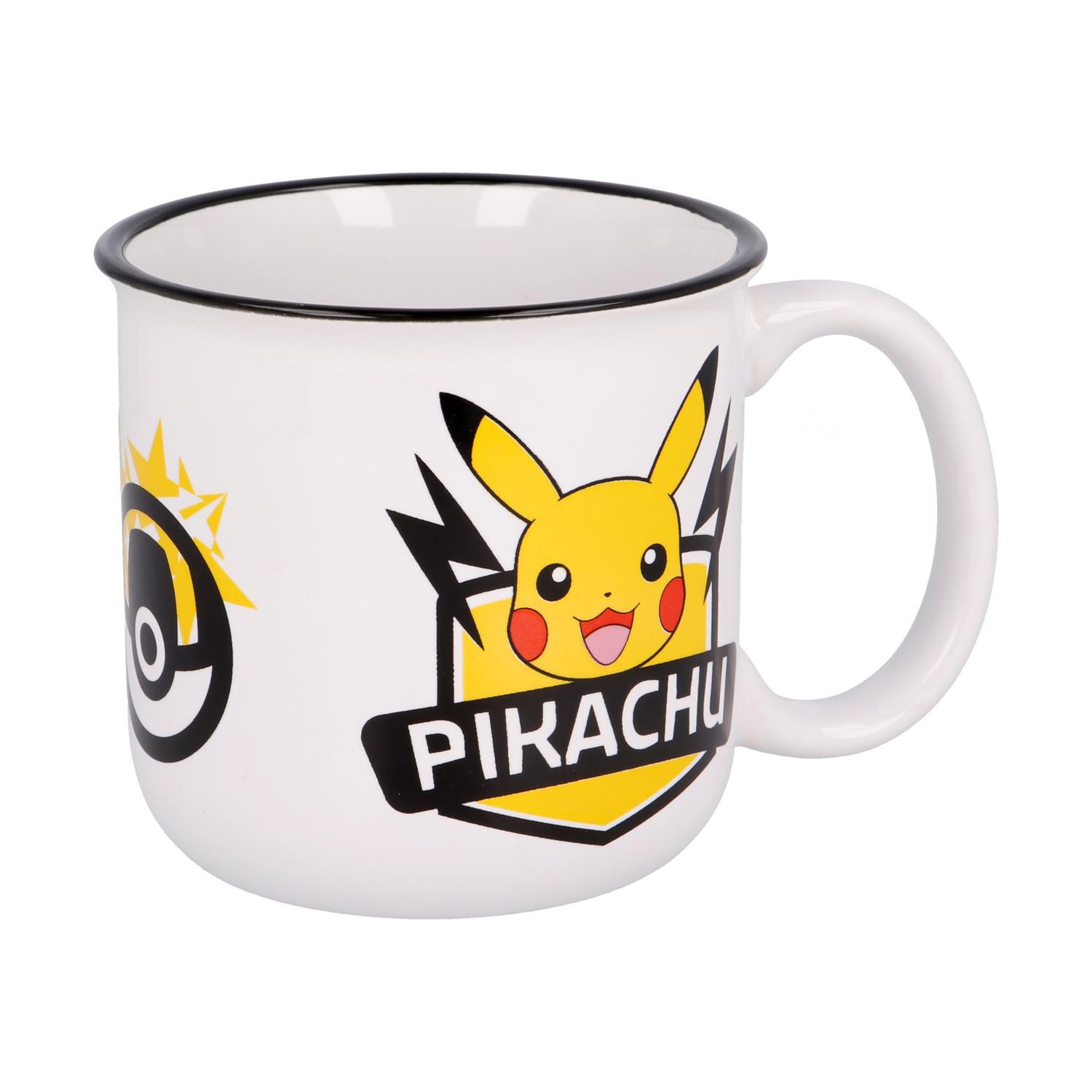 Caneca Pokémon Pikachu 400 ml em Cerâmica com Caixa Presente Stor