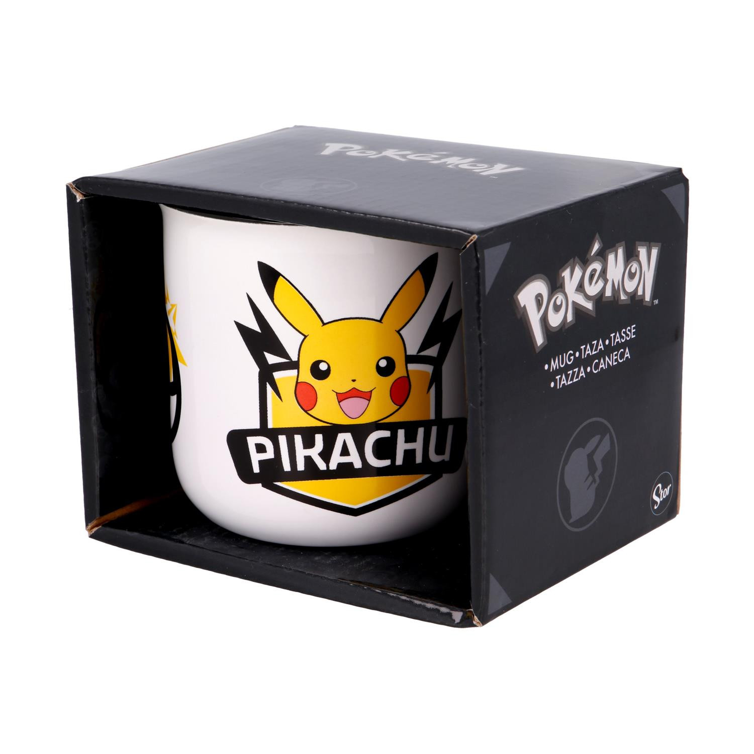 Caneca Pokémon Pikachu 400 ml em Cerâmica com Caixa Presente Stor