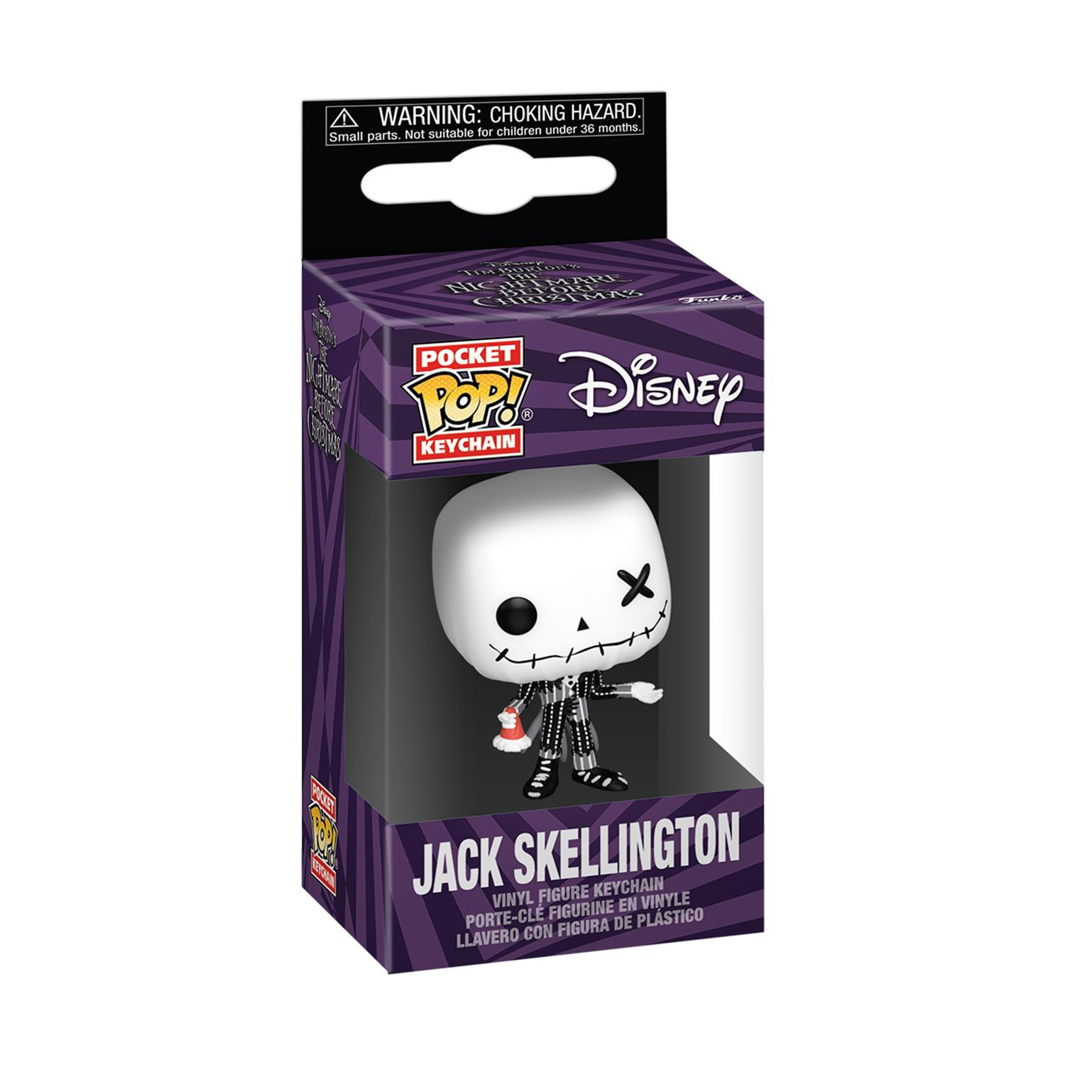 Porta-Chaves Funko Pocket Pop! Disney The Nightmare Before Christmas Jack Skellington Patchwork