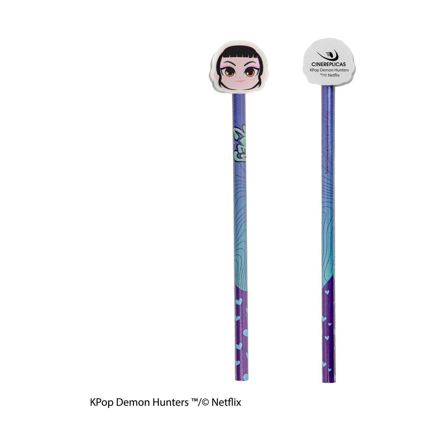 Lápis com Borracha K-Pop Demon Hunters Zoey Cinereplicas