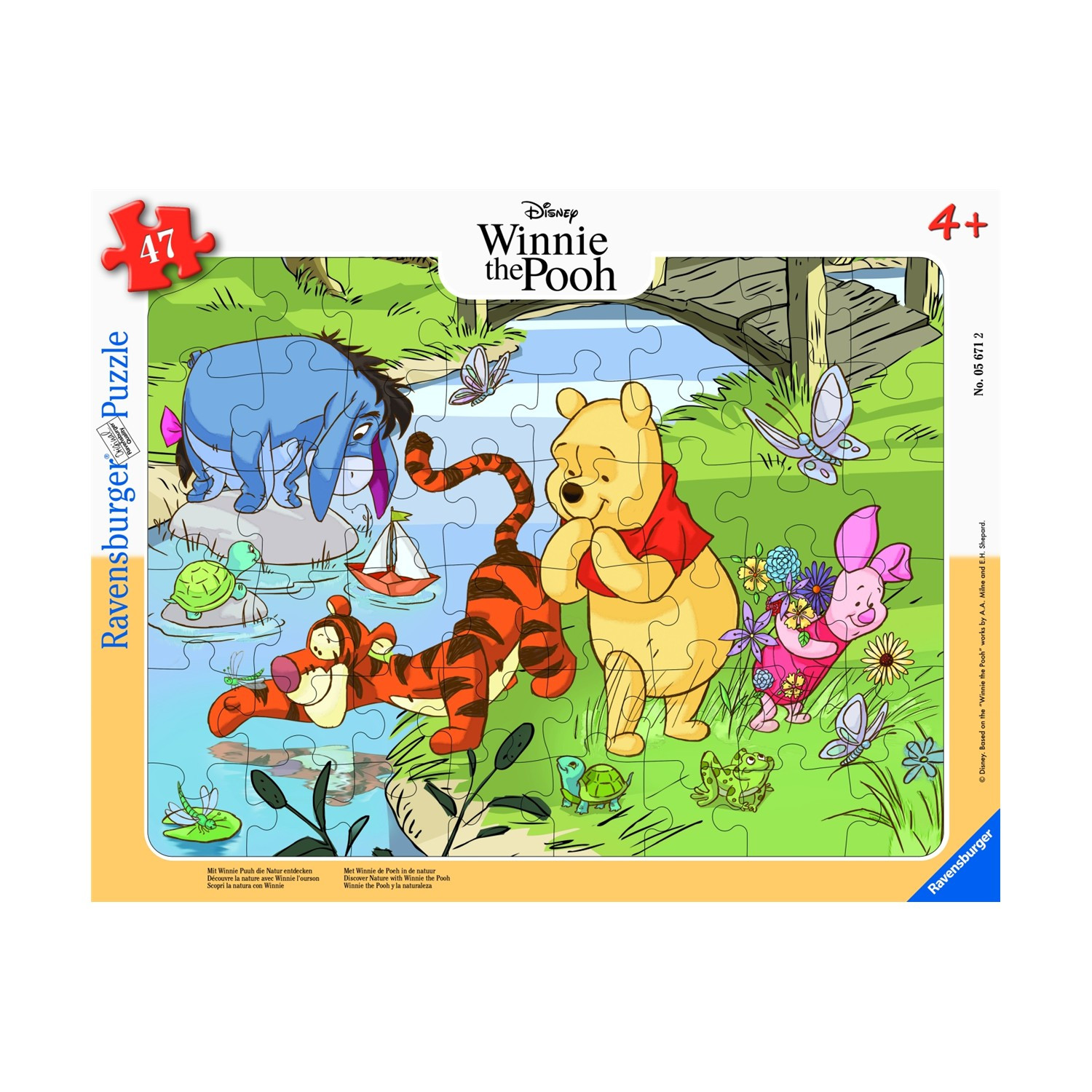 Puzzle Disney Winnie the Pooh Descobre a Natureza 48 Peças Ravensburger
