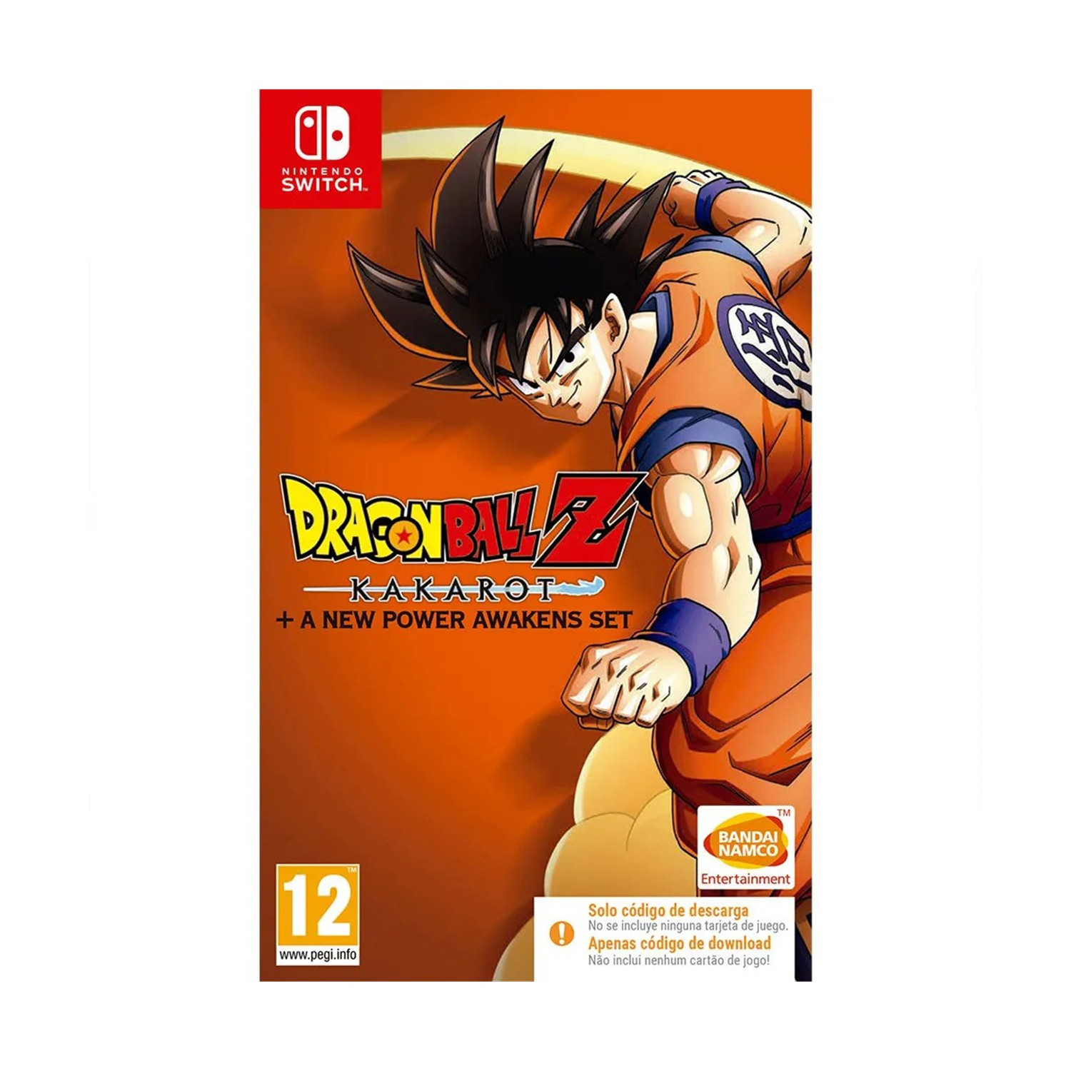 Dragon Ball Z: Kakarot + A New Power Awakens Set Jogo Nintendo Switch Code in a Box Bandai Namco
