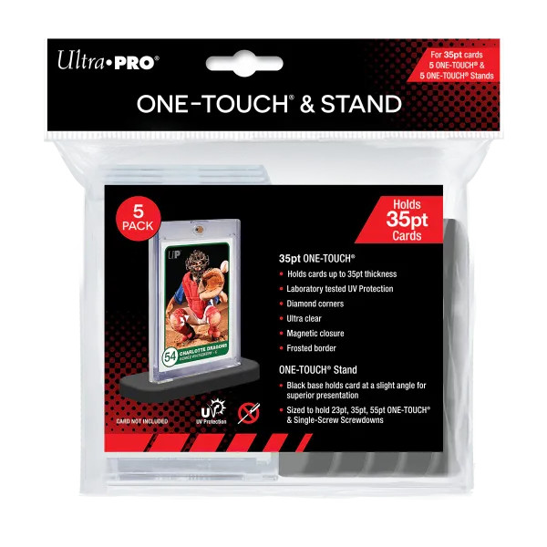 Ultra Pro: One Touch Magnetic Cardholder Stand - 5 por Pack