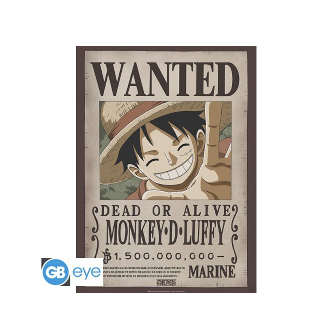 Poster Anime One Piece Wanted Luffy & Ace 52x38cm