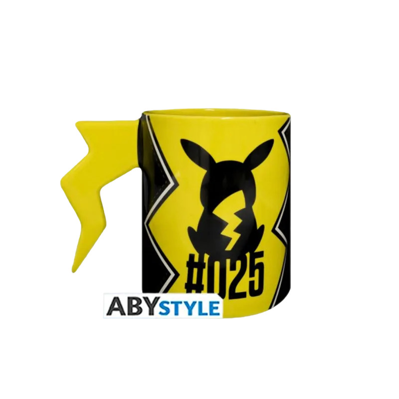 Pokémon Caneca 3D Pikachu Lightning Bolt 460ml Oficial ABYstyle