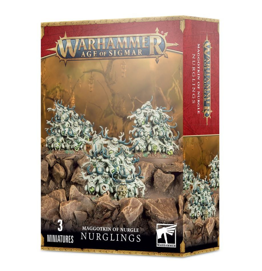 Warhammer Age of Sigmar Miniatures Nurglings Maggotkin of Nurgle Games Workshop