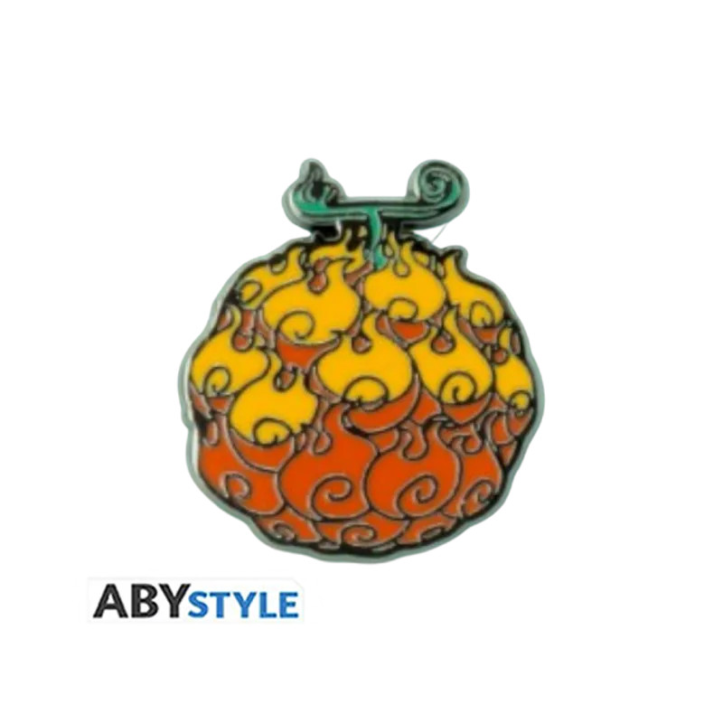 One Piece - Flame-Flame Fruit Brooch
