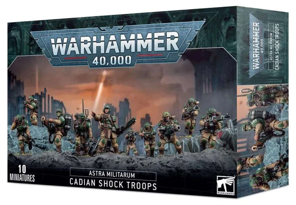 Warhammer 40,000 Astra Militarum Troupes de Choc Cadiennes Miniatures Games Workshop