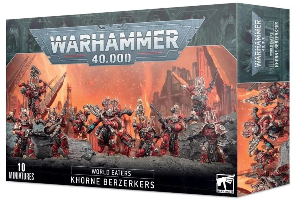 Warhammer 40,000 Khorne Berzerkers World Eaters Miniatures Games Workshop