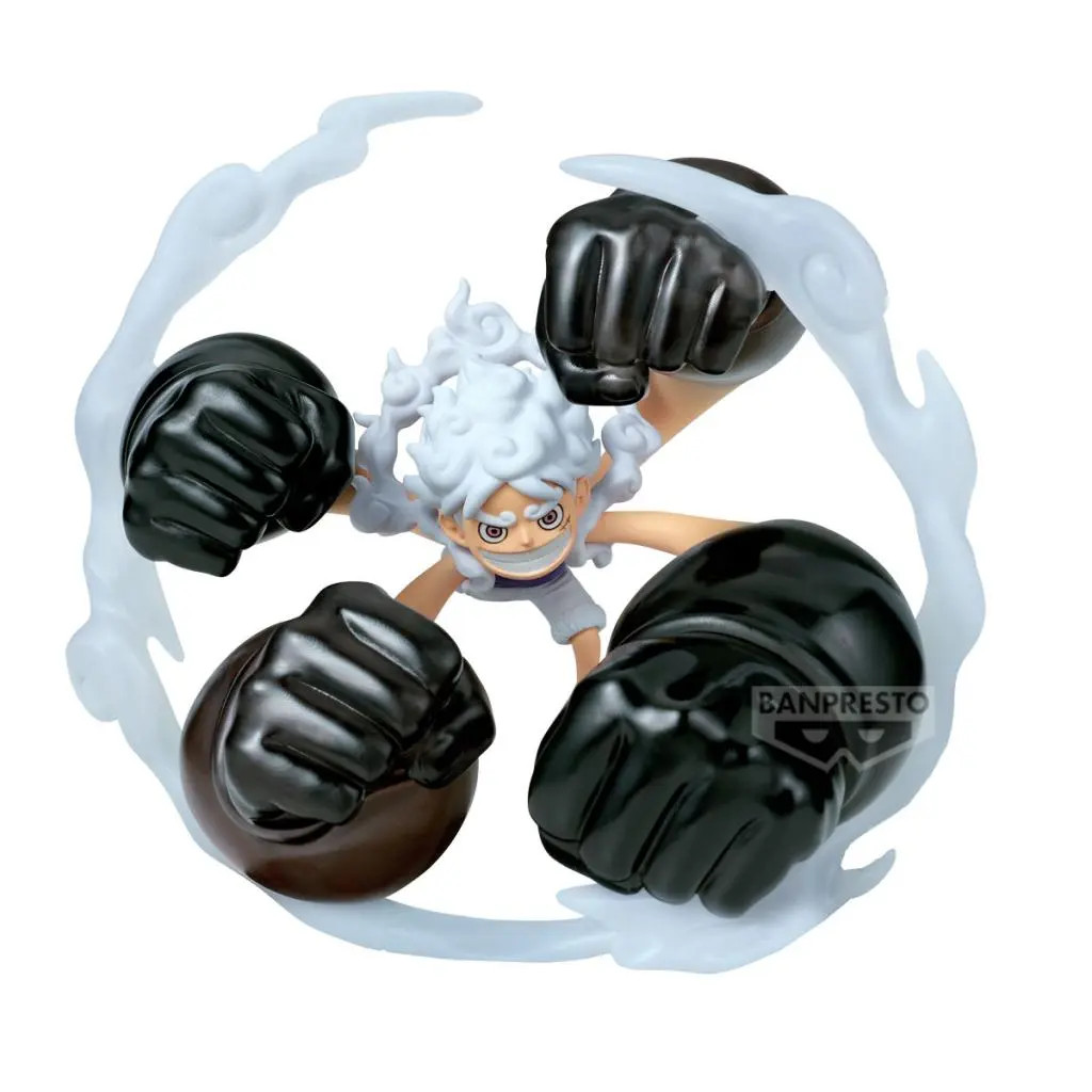 One Piece Figur Monkey D. Luffy Gear 5 Gum-Gum Dawn Gatling World Collectable Figure Special Banpresto