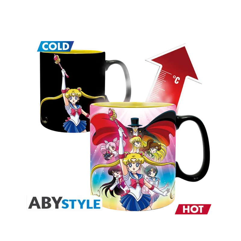 Sailor Moon Group Heat-Sensitive Mug 460 ml