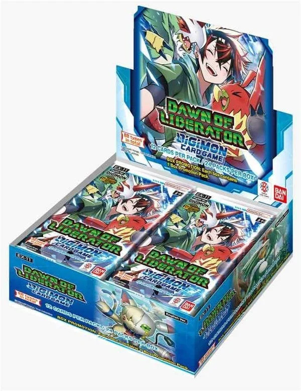 Digimon Card Game Dawn of Liberator EX-11 Booster Display Inglês Bandai