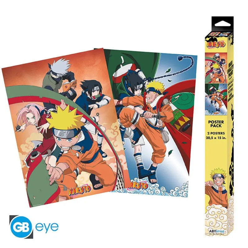 Poster Naruto Shippuden Set 2 Chibi Team 7 ABYstyle