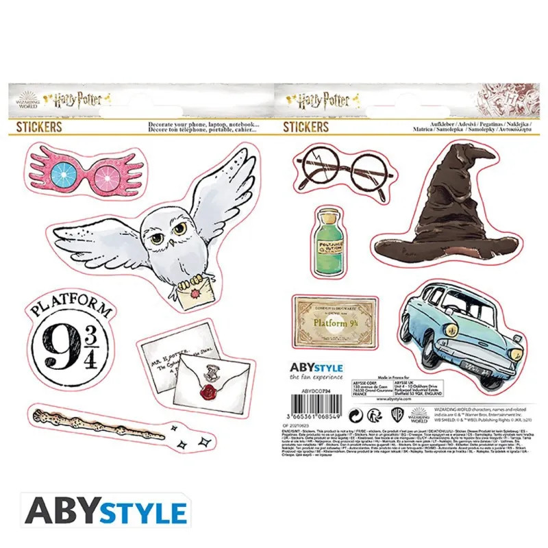 Mini Stickers Harry Potter Objetos Mágicos 2 16x11cm
