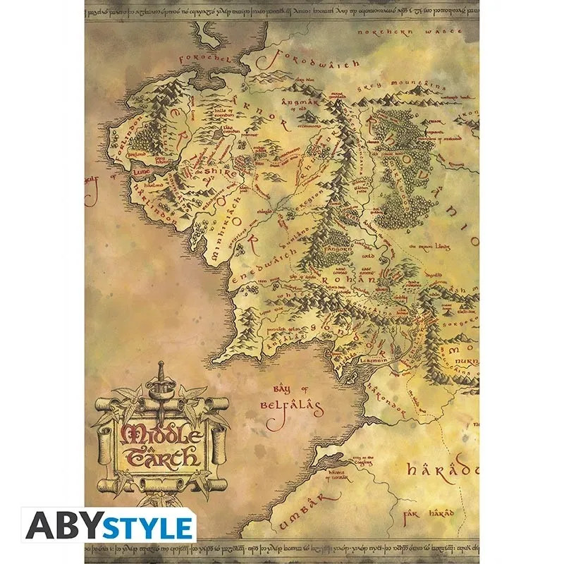 Cartes postales Le Seigneur des Anneaux Set 1 x5 ABYstyle