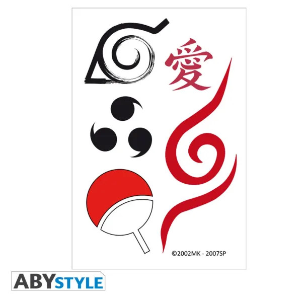 Tatuagens Naruto Shippuden Set x5 ABYstyle