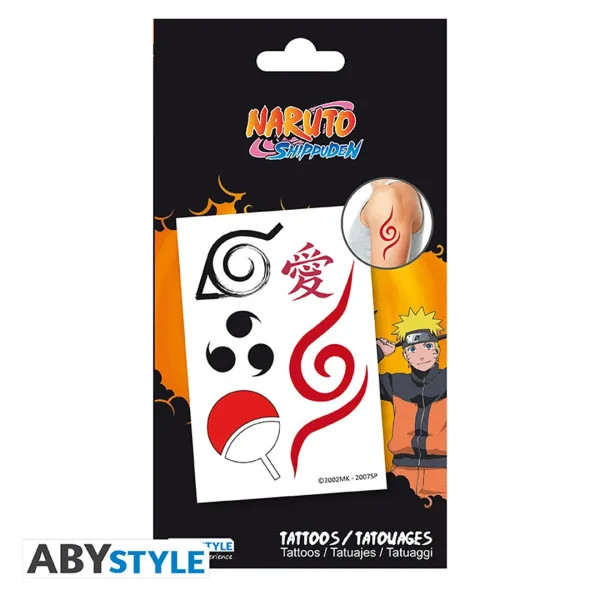 Tatuagens Naruto Shippuden Set x5 ABYstyle