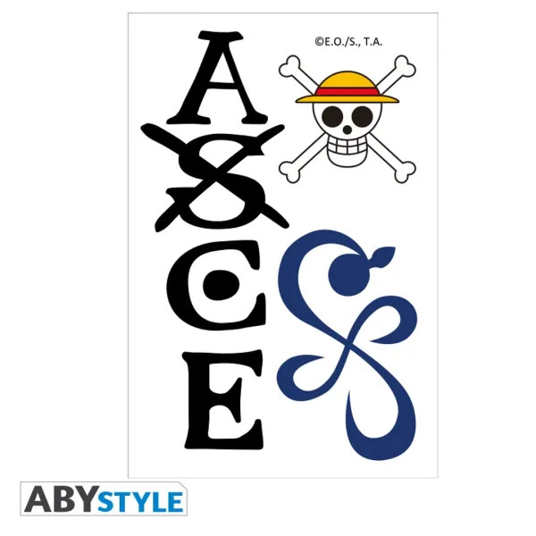 Tatuagens One Piece Ace & Nami Set ABYstyle