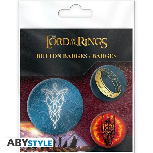 The Lord of the Rings Middle Earth Badge Pack (Pack 5 Pins Oficiais)