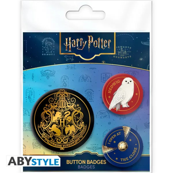 Pack de badges officiel Harry Potter Hogwarts ABYstyle