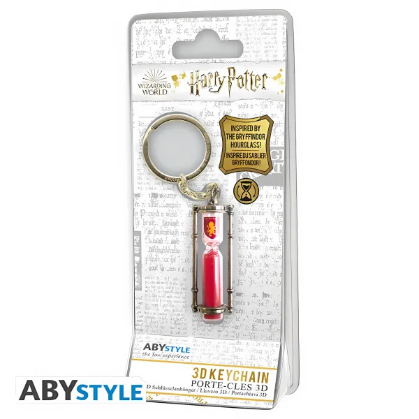 Harry Potter 3D-Schlüsselanhänger Offizielle Gryffindor-Sanduhr ABYstyle