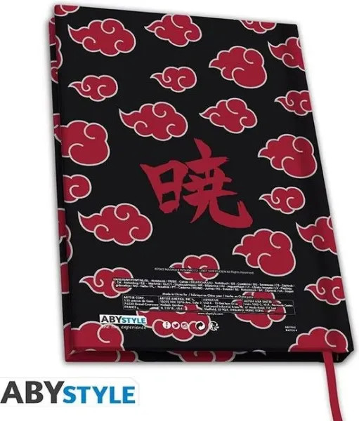 Naruto Shippuden Caderno A5 Akatsuki Oficial ABYstyle