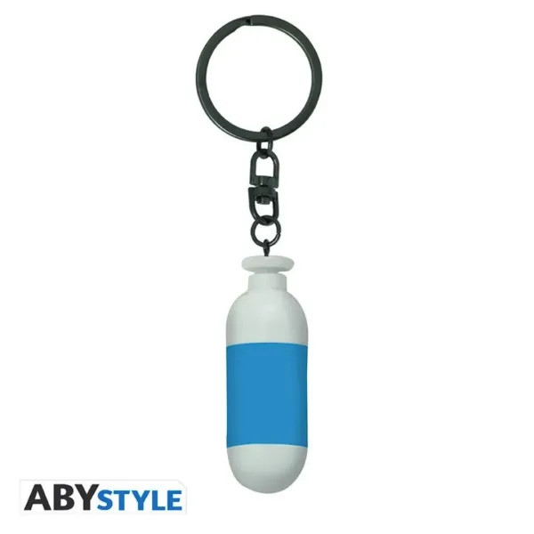 Dragon Ball Z Porte-clés 3D Capsule Corp Bleu Officiel ABYstyle