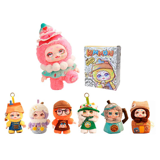 Porta-Chaves Blind Box Kimmon Vamos ao Café Figura Surpresa