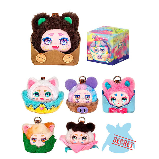 Porta-Chaves Blind Box Kimmon Cesta de Beleza Figura Surpresa