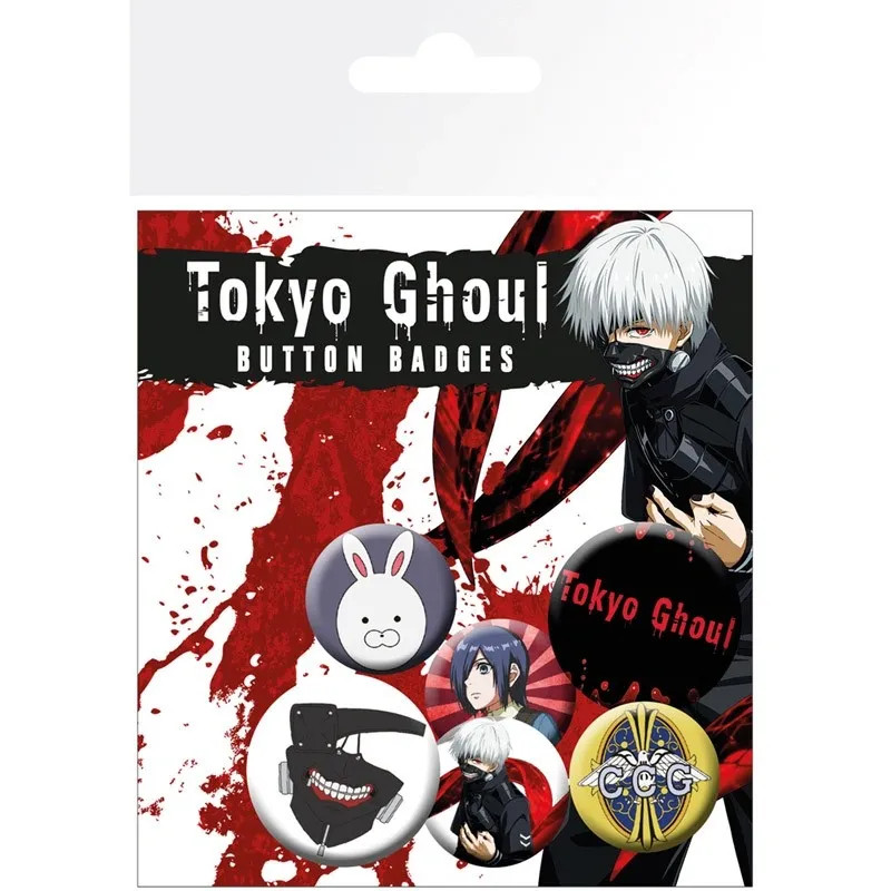Tokyo Ghoul Pack de 6 Chapas Oficiales ABYstyle