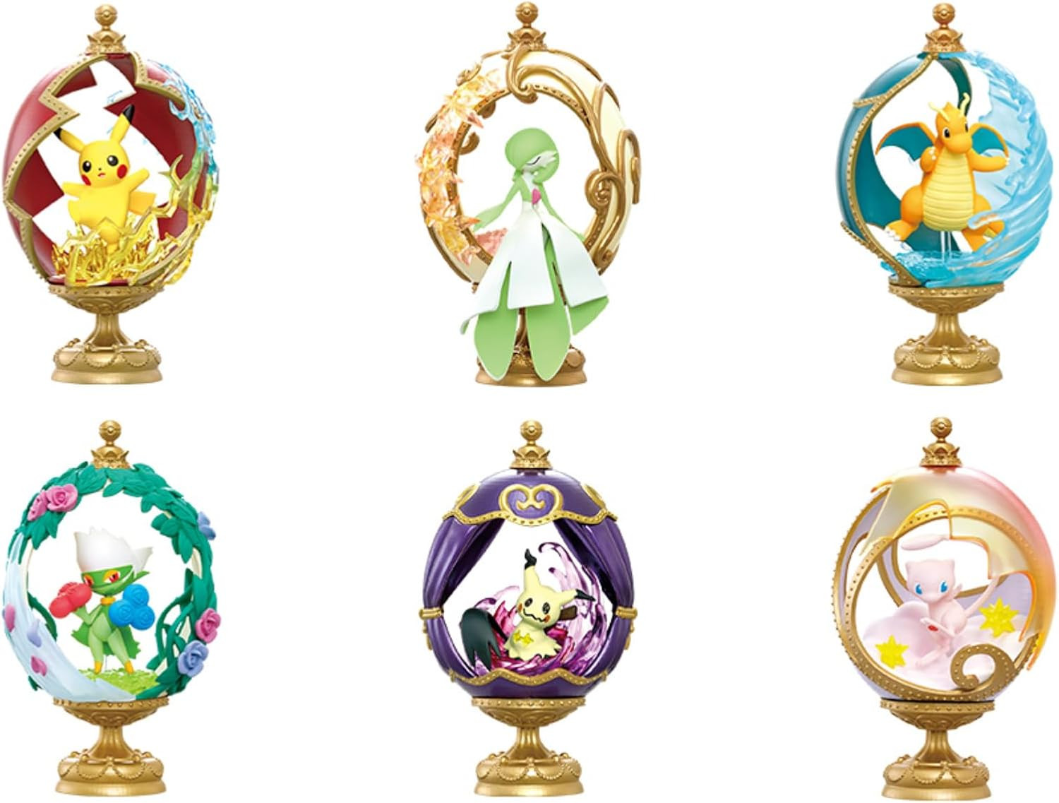 Pokémon Ovaltique Collection Box Figur 6 Figuren Re-Ment