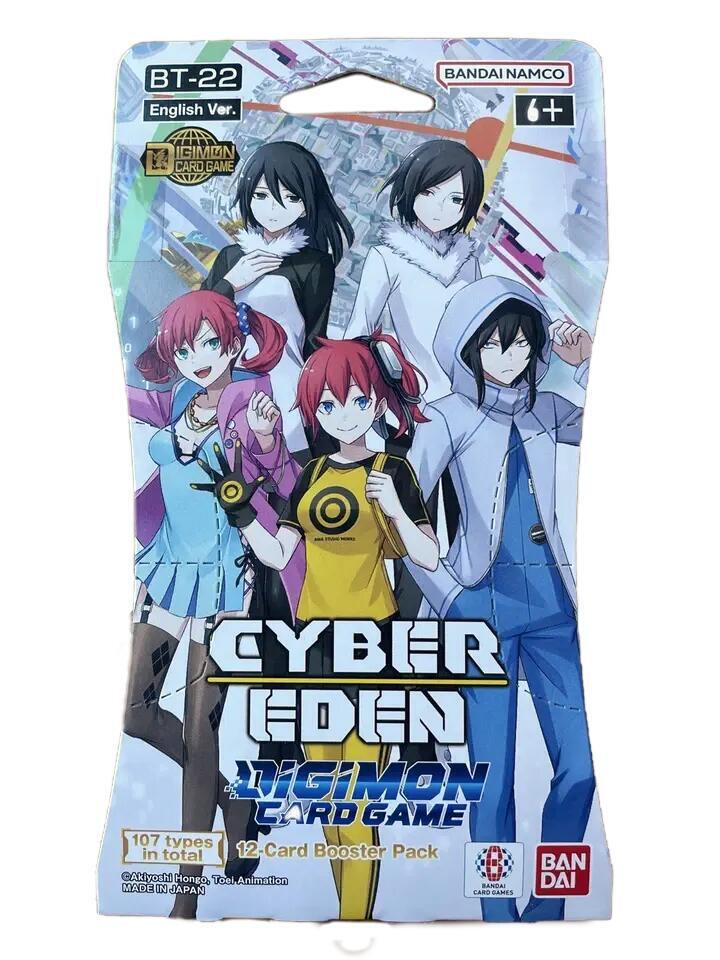 Digimon Card Game Cyber Eden BT-22 Booster Pack Inglês Bandai