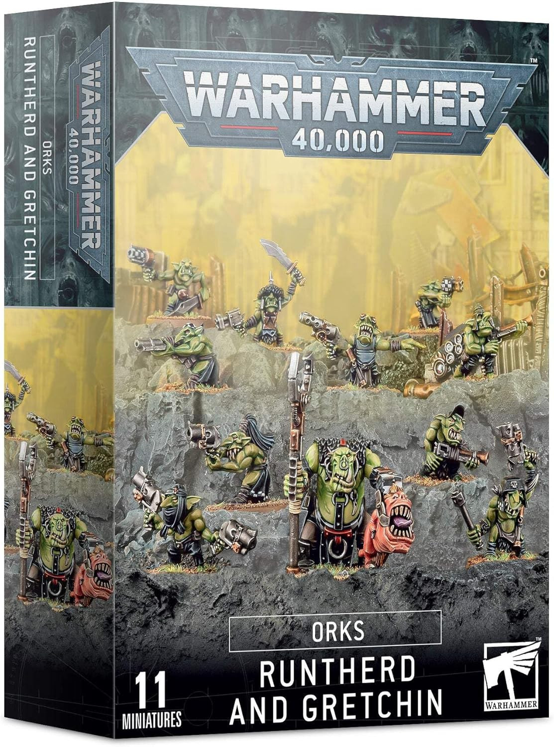 Warhammer 40,000 Orks Runtherd et Gretchin Miniatures Games Workshop