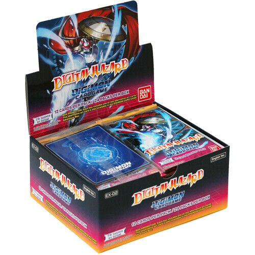 Digimon Card Game EX-02 Digital Hazard Booster Box 24 Packs Bandai