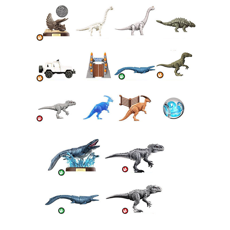 Jurassic World Blind Box Terraventure TS-02 Willkommen in Jurassic World Display 12 Einheiten Blokees