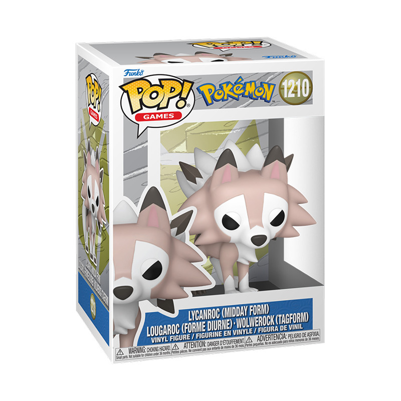 Figura Funko Pop Pokémon Lycanroc Midday Form #1210