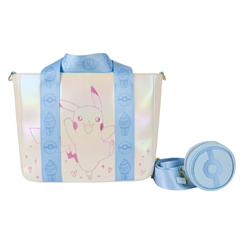 Mala Tote Pokémon Pikachu com Bolsa Moedas Destacável Loungefly
