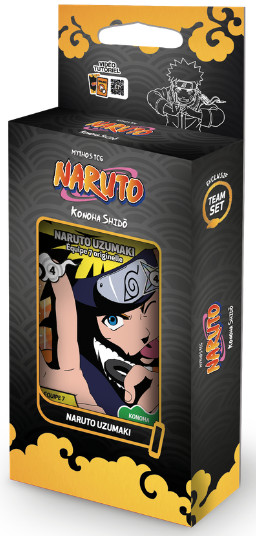 Naruto Mythos TCG Team Set Naruto Uzumaki Konoha Shidō 2ª Edição FR Cicaboom