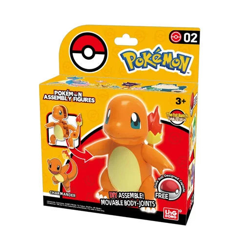 Buildable Pokémon Charmander Figure with Poké Ball