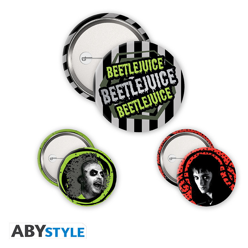 Pins Beetlejuice Pack de 3 Distintivos ABYstyle