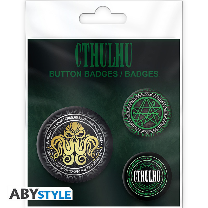 Cthulhu Pack de Badges Necronomicon ABYstyle