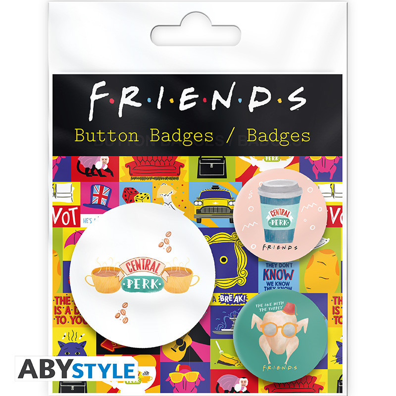 Pins Friends Central Perk & Co Pack de 3 ABYstyle