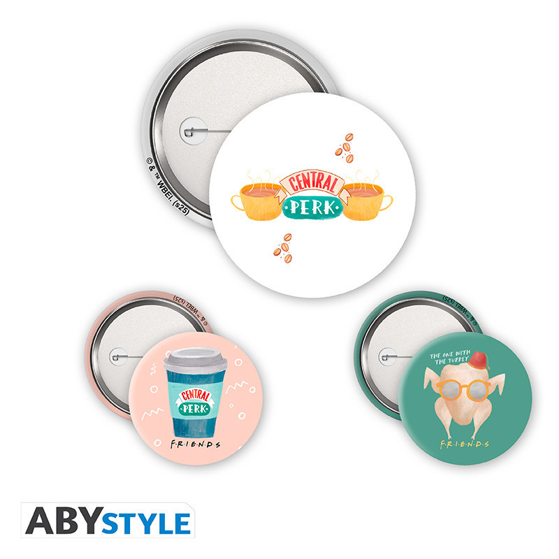 Pins Friends Central Perk & Co Pack 3 ABYstyle