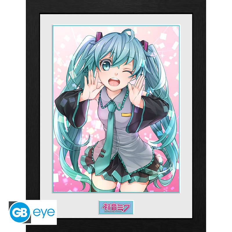 Gerahmtes Poster Hatsune Miku Wink GB Eye