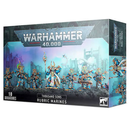 Warhammer 40,000 Thousand Sons Rubric Marines Figurines Games Workshop